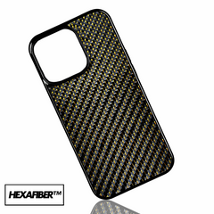 iPhone Woven Carbon Fiber Case | Gold