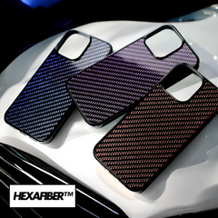 iPhone Woven Carbon Fiber Case | Ruby